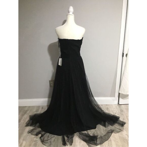 CHIARA BONI La Petite Robe Brielle Floral Mesh Strapless Gown Size 10 NWT - Picture 11 of 11